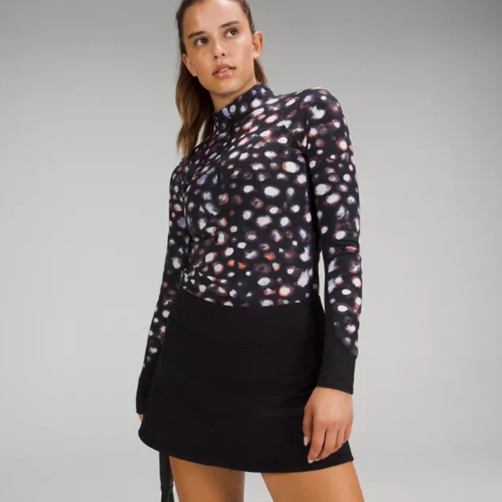 NWT Lululemon Its Rulu Run Ribbed Half Zip White S 14 Nulux Long Sleeve Tennis